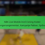 NBA Live Mobile Innløsning Koder: Sesongarrangementer, Kampanje Pakker, Spillvaluta