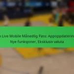 NBA Live Mobile Månedlig Pass: Appoppdateringer, Nye funksjoner, Eksklusiv valuta